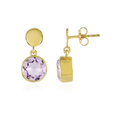 Orecchini in argento con Ametista Rose de France