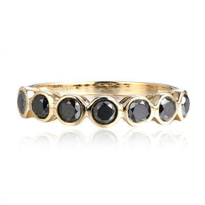 Anello in oro con Diamante Nero
