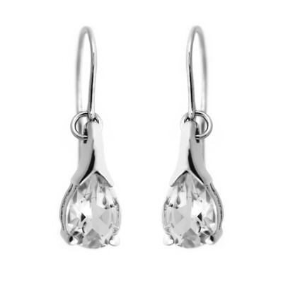 Orecchini in argento con Quarzo Bianco