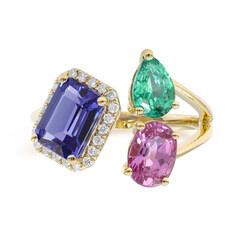 Anello in oro con Tanzanite AAA (CIRARI)