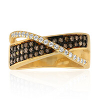 Anello in argento con Diamante Cioccolato I2