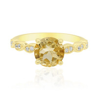 Anello in argento con Citrino