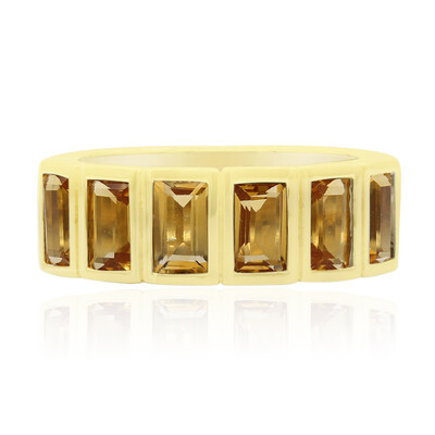 Anello in argento con Citrino
