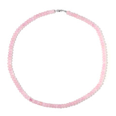 Collana in argento con Quarzo Rosa