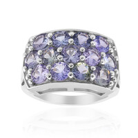 Anello in argento con Tanzanite (non riscaldata)