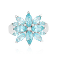 Anello in argento con Apatite Blu