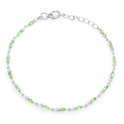 Bracciale in argento con Tsavorite