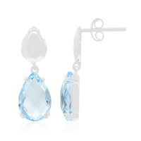 Orecchini in argento con Topazio Blu Cielo