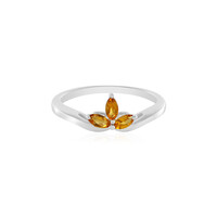 Anello in argento con Citrino