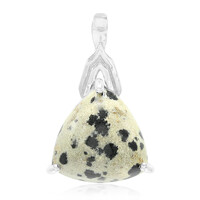Ciondolo in argento con Diaspro Dalmata