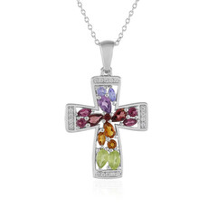 Collana in argento con Citrino Madeira
