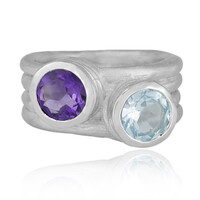 Anello in argento con Gemme