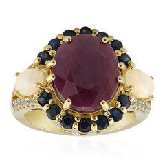 Anello in argento con Rubino