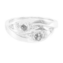 Anello in argento con Zaffiro Bianco