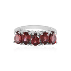 Anello in argento con Granato Mozambico