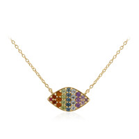 Collana in argento con Topazio Blu Cielo