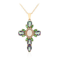 Collana in argento con Opale di Welo