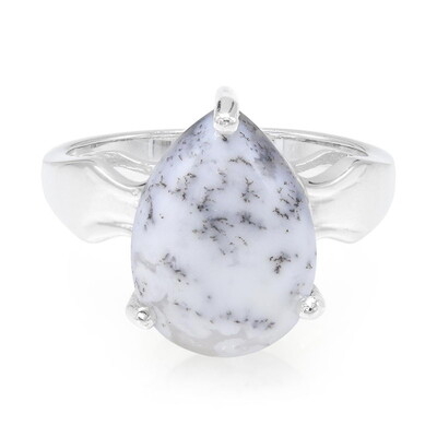 Anello in argento con Agata Dendritica
