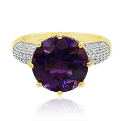 Anello in oro con Ametista Uruguay