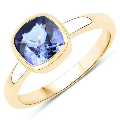 Anello in oro con Tanzanite
