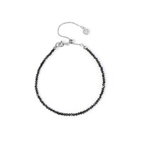 Bracciale in argento con Diamante Nero (Adela Silber)