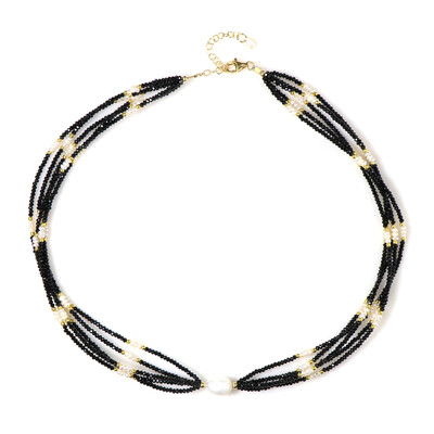 Collana in argento con Perla d'Acqua Dolce Bianca (Riya)