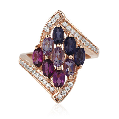 Anello in argento con Rodolite