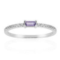 Anello in argento con Zaffiro Ceylon Porpora (non riscaldato)