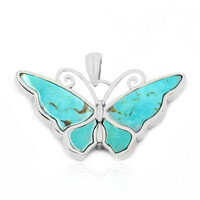 Ciondolo in argento con Turchese Tyrone (Anne Bever)
