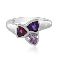 Anello in argento con Rodolite