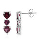 Orecchini in argento con Rodolite