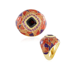 Anello in argento con Rodolite Lampone