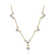 Collana in argento con Topazio Bianco
