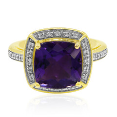 Anello in oro con Ametista Uruguay
