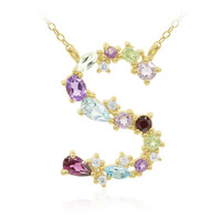 Collana in argento con Rodolite