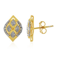 Orecchini in argento con Diamante I1 (I)