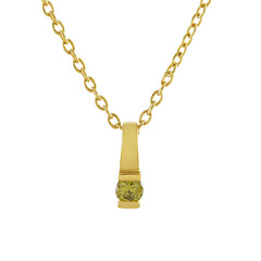 Collana in argento con Diamante Giallo I4