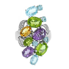 Anello in argento con Peridoto (Dallas Prince Designs)
