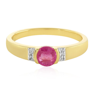 Anello in argento con Zaffiro Rosa del Madagascar