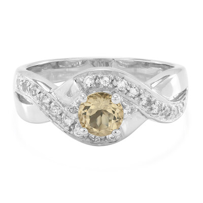 Anello in argento con Citrino