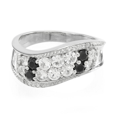 Anello in argento con Zaffiro Bianco