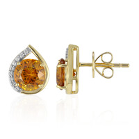 Orecchini in oro con Sfalerite spagnola