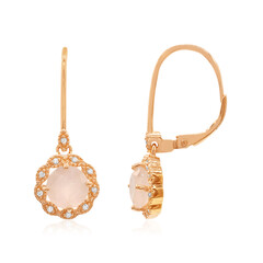 Orecchini in argento con Quarzo Rosa