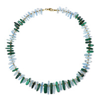 Collana in argento con Ematite Dorata (Riya)