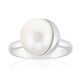 Anello in argento con Perla d'Acqua Dolce Bianca (Michelle Albala)
