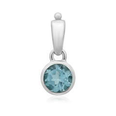 Ciondolo in argento con Topazio Blu Cielo