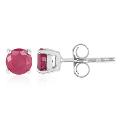 Orecchini in argento con Rubino del Madagascar