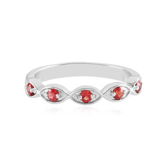 Anello in argento con Rubino Tanzania