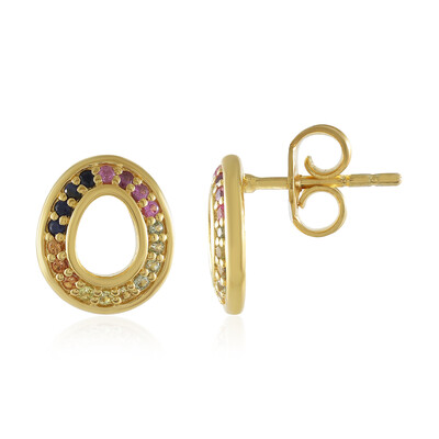 Orecchini in argento con Zaffiro Blu