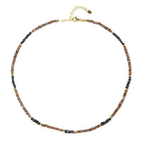 Collana in argento con Zircone Cognac